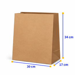 Saco de papel kraft delivery M